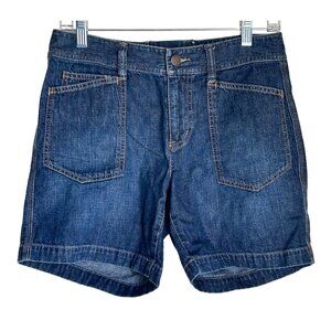 Lauren Ralph Lauren Jeans Co Womens Denim Shorts Size 4 With Lace-Up Back & Poc